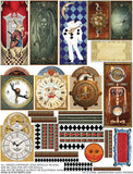 Large Grandfather Clock Facades Collage Sheet