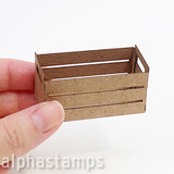 Tiny Chipboard Crates - Set of 2