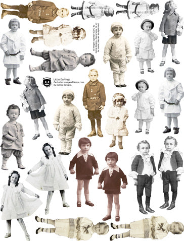 Little Darlings Collage Sheet