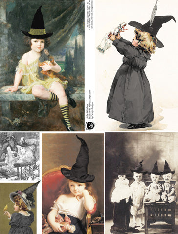 Little Witches Collage Sheet