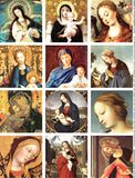 Madonna and Child Collage Sheet