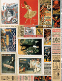 Vintage Magician Posters Collage Sheet