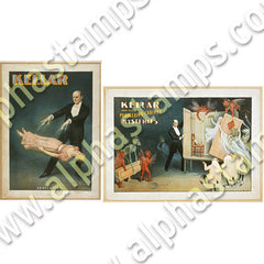 Vintage Magician Posters Collage Sheet