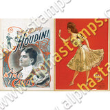 Vintage Magician Posters Collage Sheet