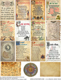 Magical Book Pages Collage Sheet
