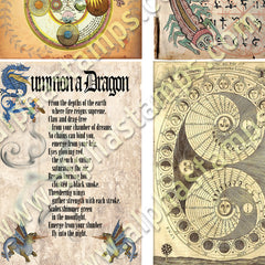Magical Book Pages #2 Collage Sheet