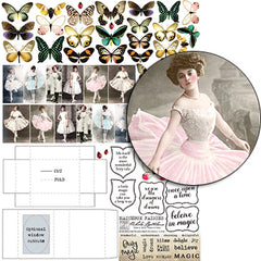Matchbox Fairies Collage Sheet