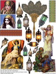 Midnight at the Oasis Collage Sheet