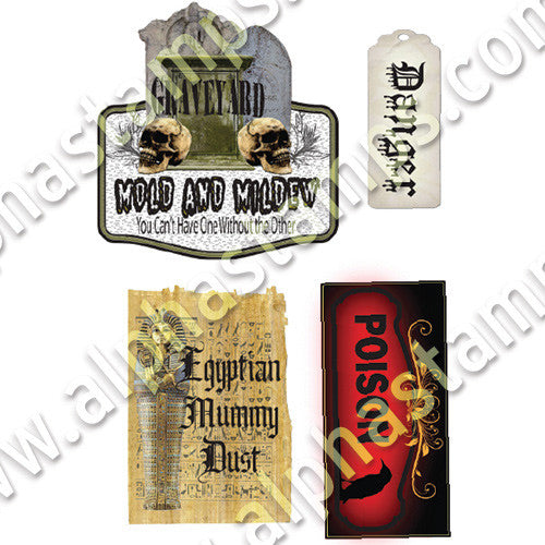 Mini Apothecary Labels Half Sheet | Alpha Stamps
