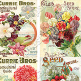 Mini Floral Seed Catalog Covers Collage Sheet