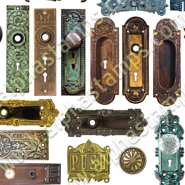 Mini Hardware Collage Sheet | Alpha Stamps