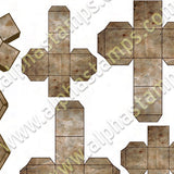 Miniature Brown Paper Boxes Collage Sheet