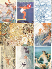 Ocean Waves Collage Sheet