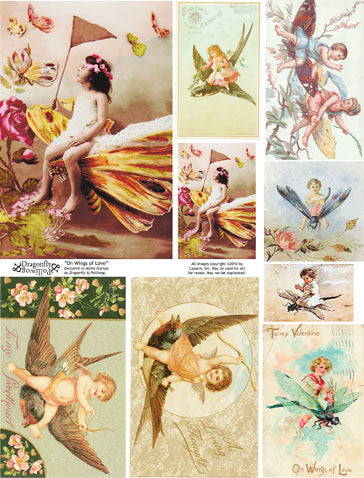 On Wings of Love Collage Sheet