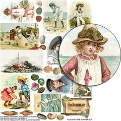 Over the Summer Sea Collage Sheet