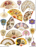Paper Doll Fans Collage Sheet