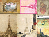 Paris Collage Collage Sheet