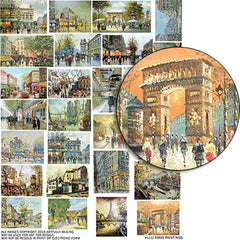 Paris Paintings Collage Sheet