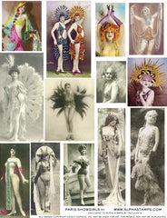 Paris Showgirls #1 Collage Sheet