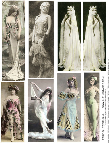 Paris Showgirls #2 Collage Sheet