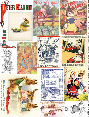 Peter Rabbit Collage Sheet