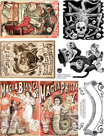 Posada Woodcuts Collage Sheet