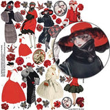 Pretty in Red Collage Sheet