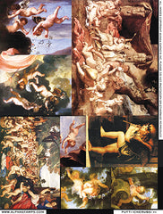 Putti (Cherubs) #1 Collage Sheet