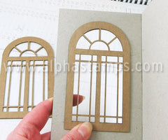 Set of 2 Arched Windows