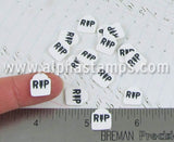 RIP Tombstone Polymer Clay Slices