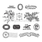 Flea Market Finds - Compliments of the Season Clear Stamp Set*