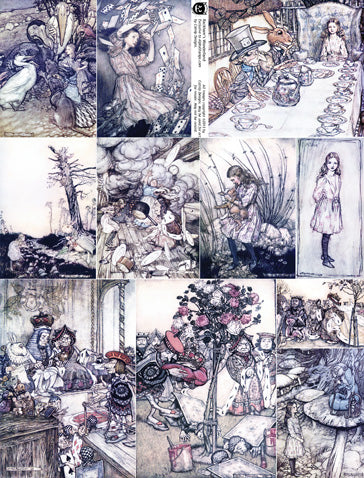 Rackhams Wonderland Collage Sheet
