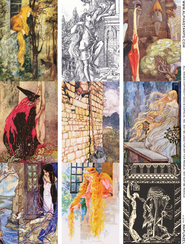 Rapunzel Collage Sheet