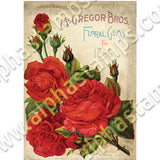 Red Roses Collage Sheet