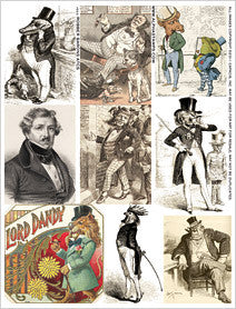 Robber Barons ATCs Collage Sheet