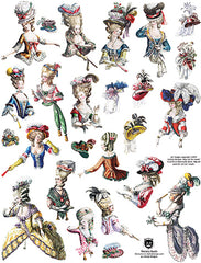 Rococo Busts Collage Sheet