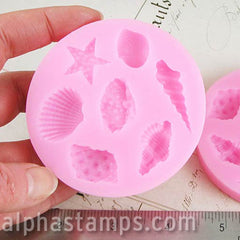 Silicone Mold - 7 Seashells - SOLD OUT