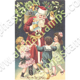 Santa and Children Collage Sheet