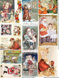 Santa and Children Collage Sheet