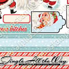 Sassy Santas Collage Sheet