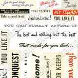 Satisfying Text Collage Sheet