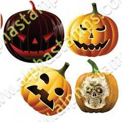 Scary Pumpkins Collage Sheet