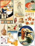 Seashore Collage Sheet