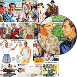 Sexy Vintage Men Collage Sheet