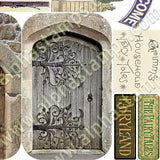 Signage & Doors for Tin Covers Collage Sheet