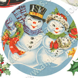 Silly Snowmen Ornaments Half Sheet