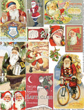 Silly Santas Collage Sheet