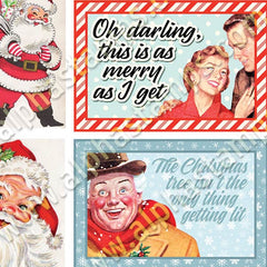 Snarky Xmas Tags Collage Sheet