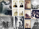 Spooky Cabinet Cards Collage Sheet