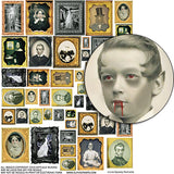 Spooky Portraits Collage Sheet